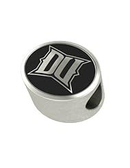Drexel Dragons Collegiate Bead Fits Most European Style Bracelets Including Chamilia, Biagi, Zable, Troll and More. High Quality Bead in Stock for Immediate Shipping