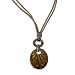 Carolyn Pollack Sterling Silver Carved Tiger Eye Loretto Pendant and Cord