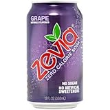 Zevia All Natural Soda, Grape, 12-Ounce Cans (Pack of 24)