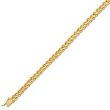 14K Yellow Gold Double Rope Bracelet - 8 inches