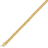 14K Yellow Gold Double Rope Bracelet - 7 inches