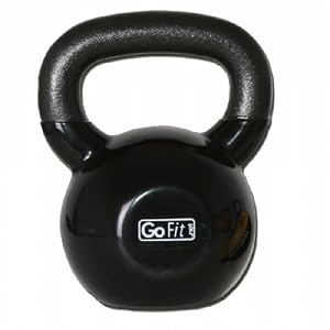 GoFit 45-Pound Black Kettlebell Kit