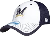 Milwaukee Brewers 4" MLB Glass Baseball Hat Ornament (Set of 2)