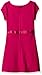 Nautica Girls' Knit Dress with Sequin Neckline and Grosgrain Trims