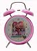 Lucy Chocolate Factory Twin Bell Clock Pink