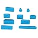 HDE 10pc Anti-Dust Silicone Rubber Port Plugs for MacBook Pro Retina (Blue)