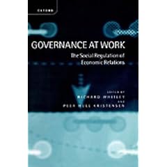 Governance at Work: The Social Regulation of Economic Relations