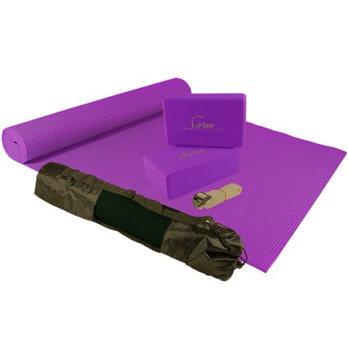 Sivan Health & Fitness 5-Piece Essentials Yoga Beginners Kit