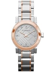 Burberry Heritage Grey Dial Two-tone Stainless Steel Ladies Watch BU9214