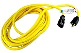 Heavy-Duty 25' 12/3 Power Cord with Plug & Lock Connection