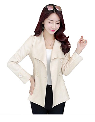 ナナコレクション Nana_Collection 春 秋 ラペル トレンチ コート スエード調 ショート丈 レディース カジュアル