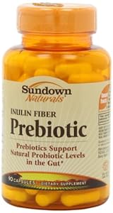 Sundown Naturals Inulin Fiber Prebiotic Mineral Supplement Capsules, 90 Count