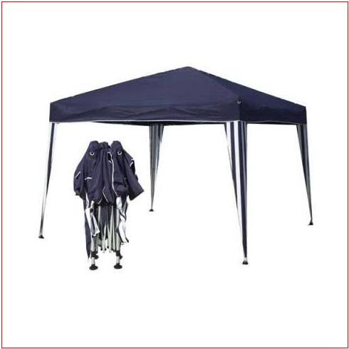 BLAU KLAPP FALT PAVILLION PAVILLON GARTENZELT ZELT NEU