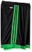 adidas Performance Youth Tastigo 15 Shorts, Black/Solar Slime, X-Large