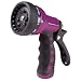 Dramm 12706 Revolver 9-Pattern Premium Garden Hose Nozzle, Berry
