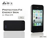 amix PROTECTION FIX ���ʥ��������� for iPhone4S/iPhone4 1700mAh �ޥåȥ֥�å�...