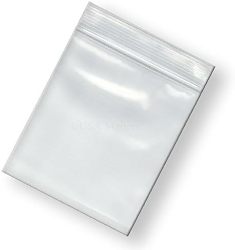 2 inch x 4 inch, 2 Mil Clear Zip Seal Bags. Lot of 300
