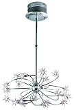 Eurofase 12899-012 Starburst 24-Light Chandelier, Chrome/Crystal