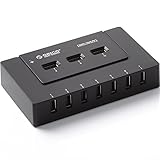 ORICO HF10U High Speed 10 - Ports USB2.0 HUB with Premium 12V 2.5A Power Adapter - Black