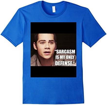 Men's JRE TEEN WOLF STILINSKI SARCASM Designer T shirt 3XL Royal Blue