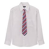 Boys' Cherokee Shirt and Tie Combo - White