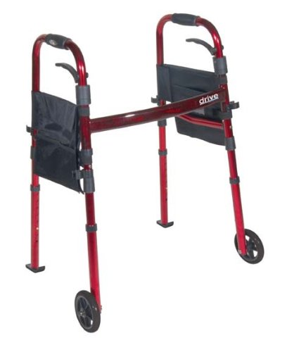 Drive Medical Anterior Safety Rollers, Burgundy, Adult