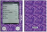 Dots Purple Design Protective Decal Skin Sticker for Sony Digital Reader PRS-505 Models