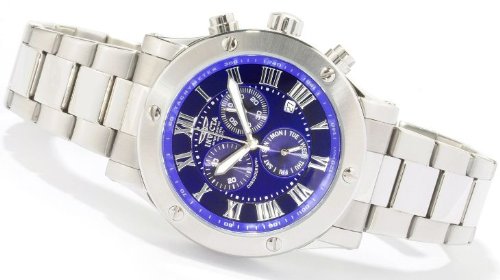 Invicta II Men's Quartz Chronograph Silver-tone Bracelet Watch 6786
