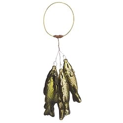 Lodge Stringer of Fish Glass Christmas Ornaments