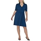 Women's Plus-Size Merona® Blue Elbow-Sleeve Dress
