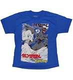 Pokemon Zekrom Vs. Reshiram Boys T-shirt (Small, Blue)