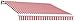 Awntech 14-Feet Maui-LX Manual Retractable Acrylic Awning, 120-Inch Projection, Red/White