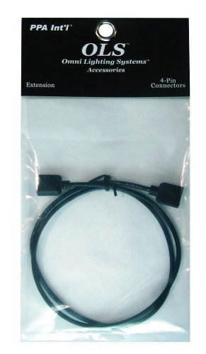 PPA OLSHAEXT2FT Home Accent Extension Cable, Black, 2-Foot