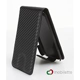 Mobiletto iPhone 5 Carbon Ledertasche / Lederh�lle - Schwarz / Black (iPhone 5 H�lle - iPhone 5 Case - iPhone 5 Etui)von "Mobiletto"