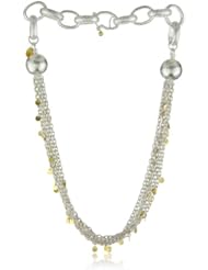 GURHAN "Delight" Silver with High Karat Gold Accents Chain Necklace