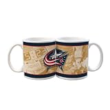 NHL Columbus Blue Jackets 11-Ounce White Nostalgic Mug (2 Pack)