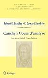 Cauchy's Cours d'analyse : an annotated translation
