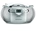 Philips AZ1027/05 Portable CD and Cassette Player with AM/FM Radio - Silver