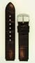Fits Philip Stein size 1 18mm Dark Chocolate Brown Alligator Grain Leather Watchband With Spring Bars By JP Leatherworks