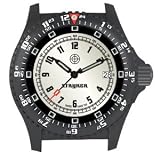 Stryker Watch Military Analog Quartz Timepiece IP Black Silver Dial Hard Side Nylon Carry Case Band Changing Tool New