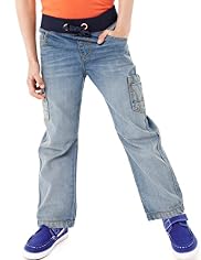 Limited Pure Cotton Ribbed Waistband Jeans