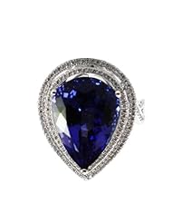 18K Tanzanite Ring with Diamonds(NEW ARRIVAL)