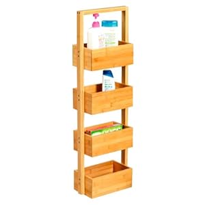 Extravagentes Badmöbel mit 4 Schubladen aus Bambus: Amazon.de: Küche