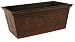 Wald Imports 6-Inch Rectangular Wood Pot Cover with Embossed Decorative Design