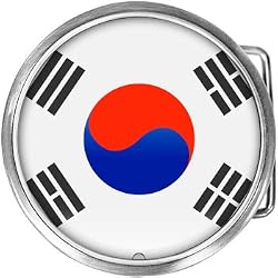 South Korea Flag Belt Buckle