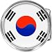 South Korea Flag Belt Buckle