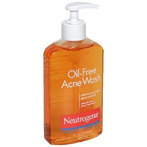 Neutrogena Oil-Free Acne Wash, 9.1-Ounce Pump Bottles (Pack of 3)
