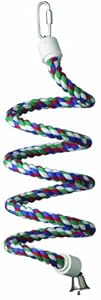 Super Bird Creations 1/2-Inch by 52-Inch Rope Bungee Bird Toy, Small