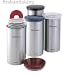 Brabantia Kaffeepaddosen 4 Stück Matt Steel FPP Neu!! 476181-4