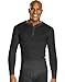 Hanes X-Temp Men`s Thermal Henley, 14510, XL, Black